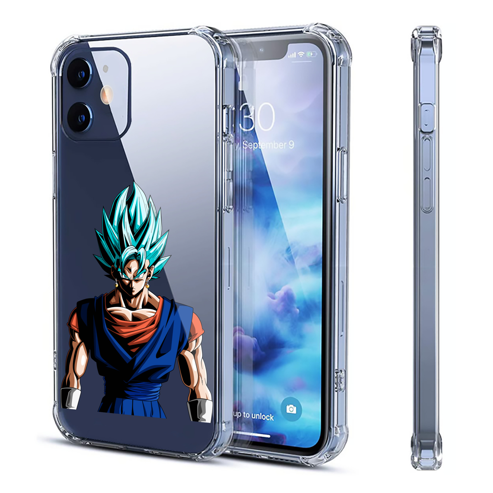 （画像用） ドラゴンボール ベジット DRAGON BALL Vegetto 【iPhone 12シリーズ対応】透明スマホケース（クリアソフトケース）